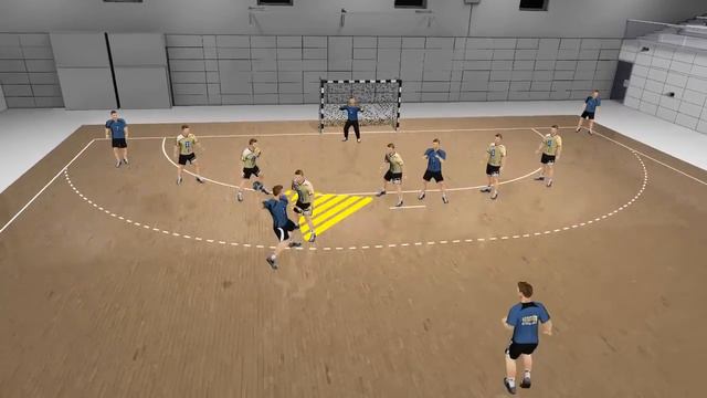 6-0 defence tactic system 2 | Handball at school | IHF Education Centre