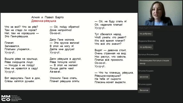 ММСО 2020. Эмоциональное и эстетическое развитие младших школьников при чтении смотреть онлайн