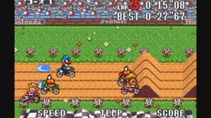 Excitebike: Mario Battle Stadium SNES - Waluigi (ROMhack)