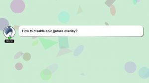 How to disable epic games overlay?