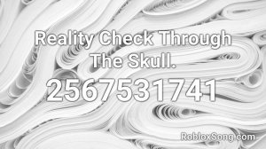 Reality Check Through The Skull. Roblox ID - Roblox Music Code