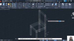 3D CHAIR in AUTOCAD