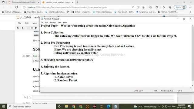 Weather Forecasting Predictions Using Machine Learning Algorithm смотреть онлайн