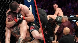 ХАБИБ ЗАДУШИЛ МАКГРЕГОРА / ПОТАСОВКА ПОСЛЕ БОЯ