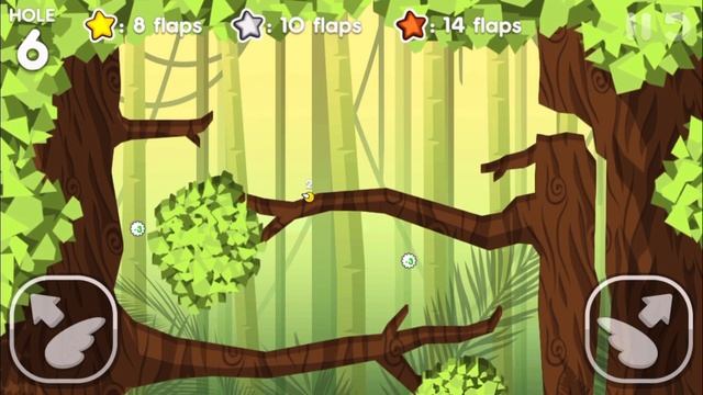 Flappy Golf 2 - Rain Forest - All Gold Stars and Ghost Flag смотреть онлайн
