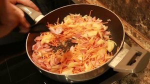 #13 «СОЛЯНКА» на второе с капустой и сосисками или Тушеная капуста ???