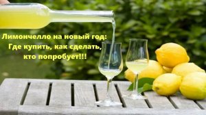 Лимончелло на новый год: Где купить, как сделать, кто попробует!!!