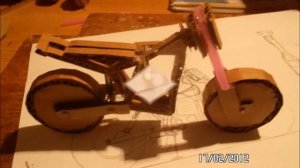 как сделать самодельный кросовый мотоцикл (макет)