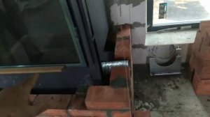 Камин со стальной топкой встраиваемый с теплоконвекцией 1 часть