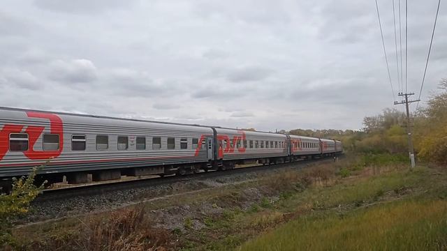 2ТЭ10УТ-0095 с пассажирским поездом на перегоне Шагол - Электростанция. смотреть онлайн