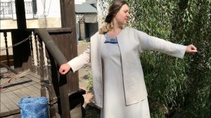 Вышивка на одежде. Стёганый жакет