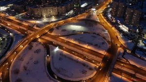 Барнаул с высоты птичьего полёта! Зимняя сказка...