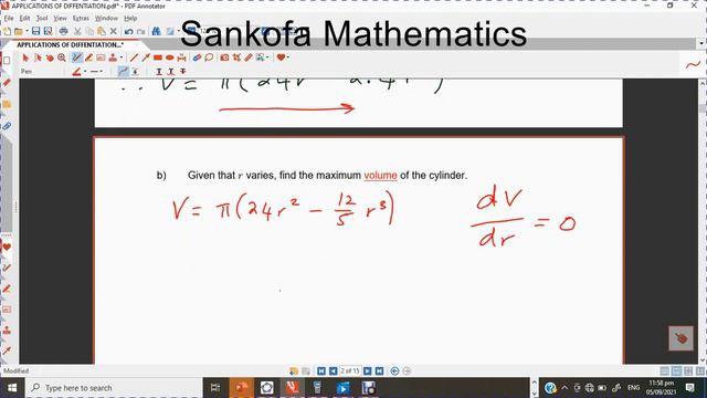 Applications of Differentiation Q1 смотреть онлайн