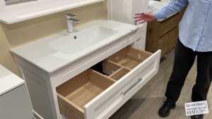 Сантехника.ру Тумба Aquanet Бостон М 100/Раковина MyJoys Эйфория 100/Зеркало Aquanet Бостон М 100