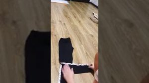 Как компактно и быстро сложить штаны/лосины?!