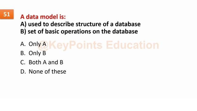 Top 100 DBMS MCQ | Database Management System MCQ