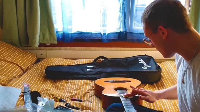 Second Hand Fender Acoustic Guitar Refurbishment - *Instructional* Video - (Educational Tutorial)