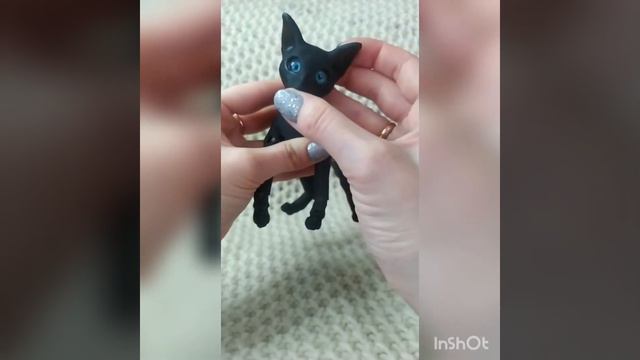 BJD doll black fox / Шарнирная кукла БЖД черная лиса