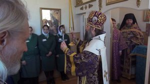 Архиерейское богослужение в храме женской колонии 14.03.2015