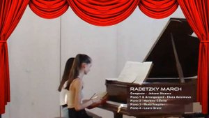 QUARTET Radetzky March Arrangement for 2 pianos & synthesizer /Марш Радецкого для 2 фортепиано