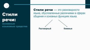 Тема 3. Текст: средства связи предложений в тексте. Стили речи: основные языковые средства