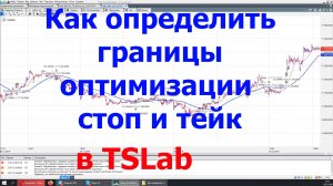 Как определить границы оптимизации стоп и тейк в TSLab.