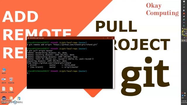 GIT add remote repository and pull project смотреть онлайн