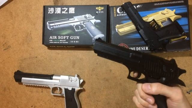 Обзор, разбор и сравнение пистолетов Desert Eagle C.20 и K-111. Review of 2 airsoft Desert Eagles.