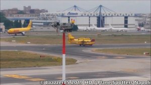 Canadair CL-415 Vigili del Fuoco / Landing and Depart from Naples Capodichino Airport / HD