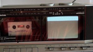 Винтажный FM-AM-радиоприемник Emerson XLC454 Boombox 1987 года выпуска -Тайвань