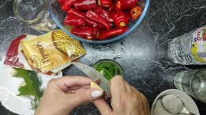 Маринованный острый перец на зиму. Закуска к любому блюду.