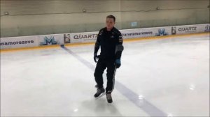 Ground touch tutorial P2 касание льда красивый трюк на коньках обучающее видео freestyle ice skatin