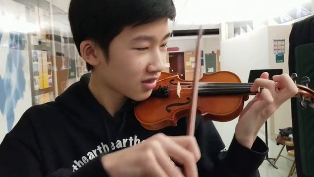 Tiny Violin Paganini 24 Left Hand Pizzicato