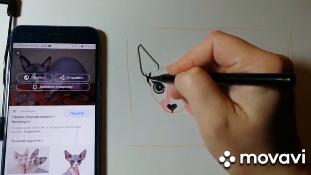 Sketch evening. how i draw Corgi, sphinx, giraffe. смотреть онлайн