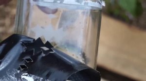 Тест 2 самодельного пескоструя  Простейший рисунок на стекле