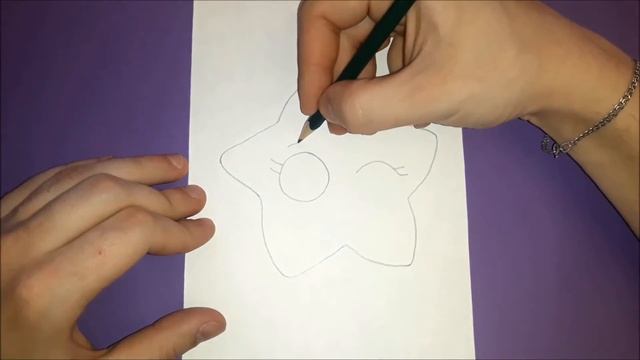 Как нарисовать милую ЗВЁЗДОЧКУ очень просто? Рисунки для детей смотреть онлайн