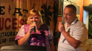 Караоке в Индии на ГОА. Катя Лель .Я по тебе скучаю.