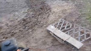 Испытание боронованием - минитрактор из мотоблока