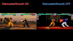 RaspberryPi 3 - Recalbox - Testando Tekken Rewind/Smooth on e off