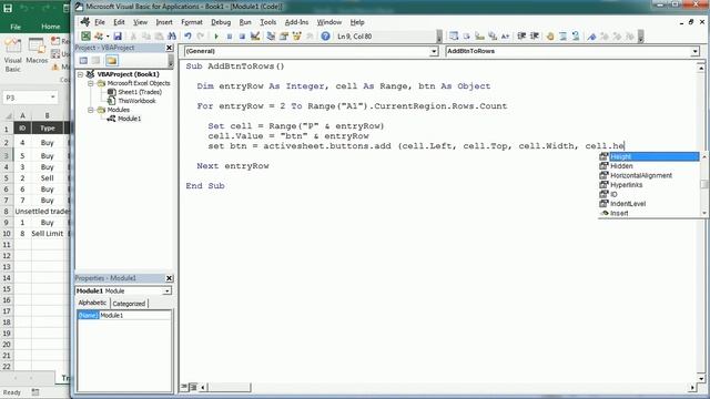 Add Buttons To Delete Rows Excel VBA Macro