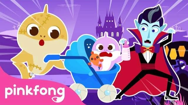 Don't Cry Little Baby Shark 👻 |  Baby Shark Babysits on Halloween and more | Pinkfong Story for Kid