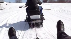 Катание на снегоходе Пегас ч.2