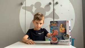 Макс и обзор игрушки Волчок Стартер Инфинити Надо Эпик Лончер Blazing Bear TM Infinity Nado и Битва