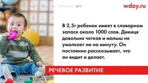Что должен уметь ребенок в 2,5 года
