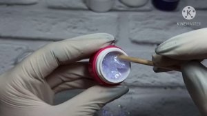 Замес молочного геля с втиркой и блестками! ❤Гель Silcare☺Мои замесы?