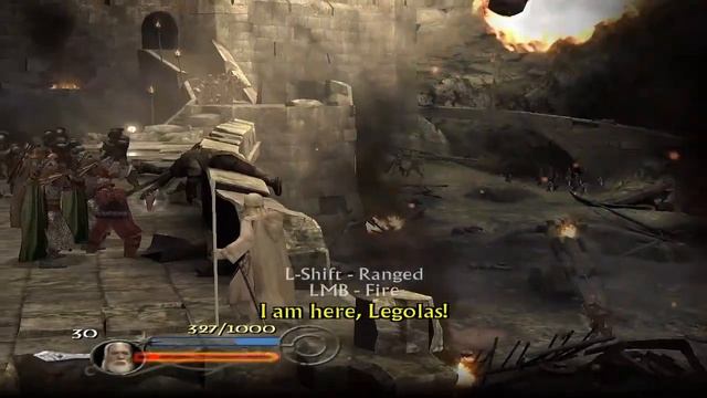 Lord Of The Rings - The Return Of The King l Helm's Deep Quest - Game play PC (Classic) смотреть онлайн