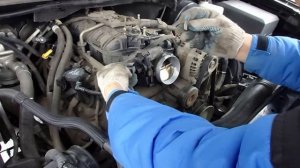 Чистка Дроссельной заслонки на Кадиллак Эскалейд