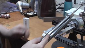 Заточка ножа из S125V. Венёвские эльборовые бруски.