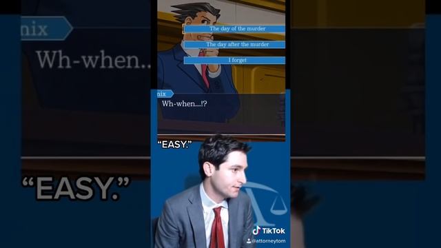 WHAT DO YOU MEAN THE REPORT IS OUTDATED?!? |Real Lawyer plays Phoenix Wright Ace Attorney #shorts