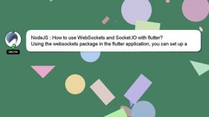 NodeJS : How to use WebSockets and Socket.IO with flutter?